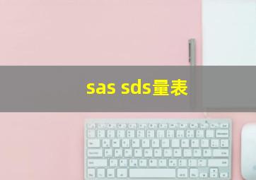 sas sds量表